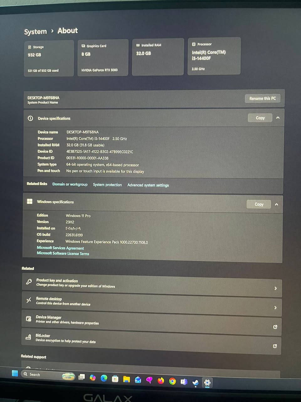 السلام عليكم
pc للبيع بمليون و٥٥٠
كرت شاشه 5060 palit
ram 32g
بورسبلاي 650 برونز 
هارد 1t 5000 m2
core 5 14400f
شاشه 27 2k 180hz
كيبورد ريد دراكون 
ماوس لوجتك 102
يوبي اس حجم 2000
مكاني بغداد حي الجامعه 
***********
الحاسبه جديده استخدام قليل
