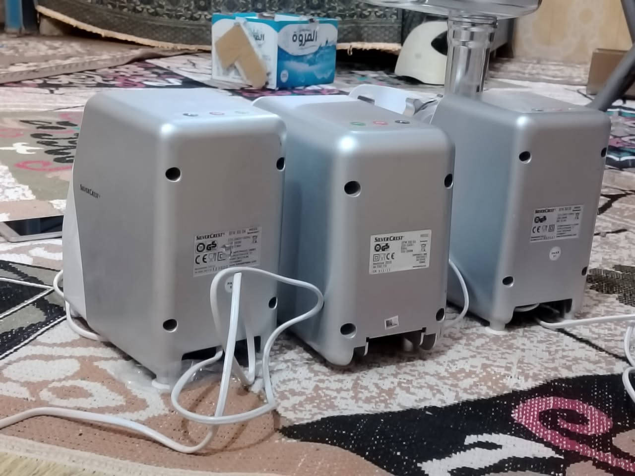 مثرامة لحم عدد 3.ثلاثه وحده منهن كامل ملحقات وثنين بدون ملحقات
المثرامه الكامله سعرها 20
مثرامات 2 بدون ملحقات سعر الوحده 10آلاف
ومثزامه مع خلاط سعرها 5آلاف


**إذا كنت صاحب هذا الإعلان وتريد حذفه لأي سبب، رجاءا أرسل رسالة إلى الدعم الفني**