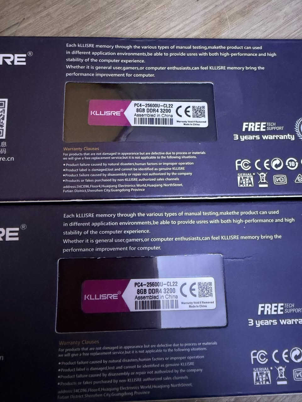 KLLISRE
DDR 4/16GB/ 8x2/ 3200MZ
جديد ممفتوحات السعر 90


**إذا كنت صاحب هذا الإعلان وتريد حذفه لأي سبب، رجاءا أرسل رسالة إلى الدعم الفني**