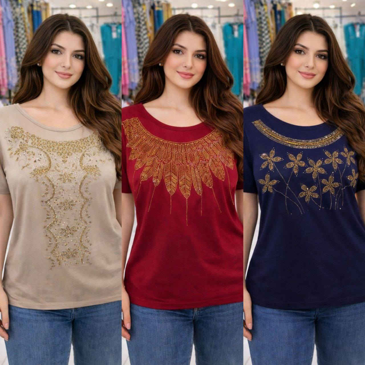 بدي  نسائي 

 الخامه  فانيلا  درجة اولى  

القياس  L xl.  Xxl  

السعر  الدرزن  40   

جملة فقط جملة فقط جملةً فقط 

التوصيل بغداد 5 

المحافظات.  6

***********

فرع1
