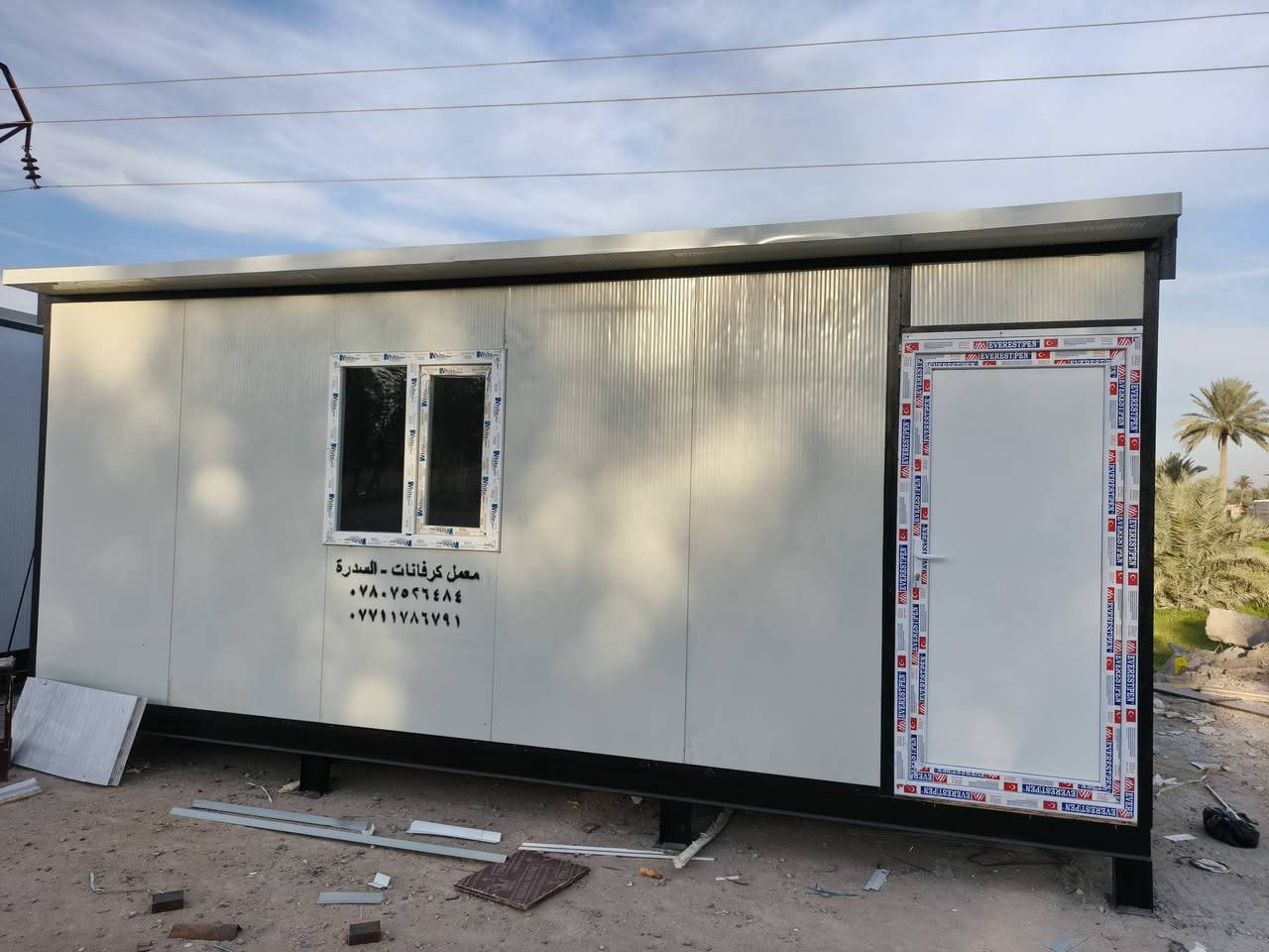 معمل كرفانات السدرة لتجهيز كافه أنواع الكرفانات والدور الجاهزه شغل ممتاز العنوان طريق حله بغداد قرب سيطره الآثار ويوجد توصيل لكافة المحافظات للاتصال ***********//***********
