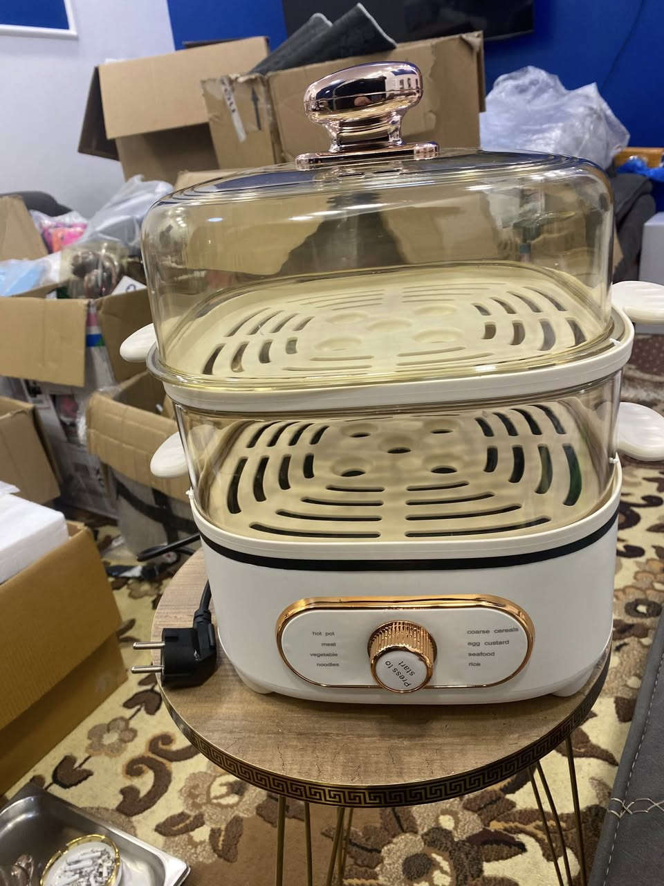 غلايه بخاريه
السعر 35 الف 
11 لتر يوجد توصيل


**إذا كنت صاحب هذا الإعلان وتريد حذفه لأي سبب، رجاءا أرسل رسالة إلى الدعم الفني**