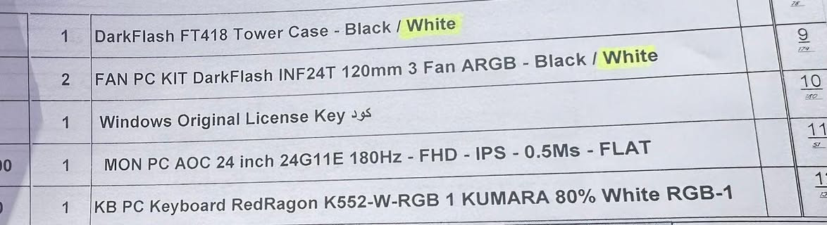 للبيع pc المواصفات بالصور
ملحقات 

١- ups farber online 1kv 
2- hyper x cloud II سماعة. 
3- mouse glorious model ( D ) 
4- keyboard redragone 

البيع شلع كل الغراض سوه.

كل الكراتين مال غراض موجوده


**إذا كنت صاحب هذا الإعلان وتريد حذفه لأي سبب، رجاءا أرسل رسالة إلى الدعم الفني**