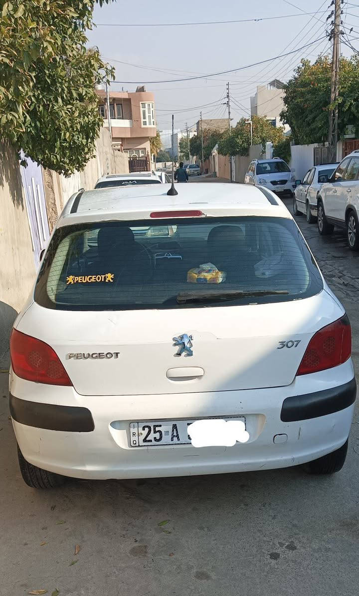 بيجو 307 فرنسي موديل 2006
رقم كركوك  
سياره جاهزه محرك كير تبريد تدفئه صدر 
السعر 55 بيها مجال بسيط
مكلف بنشر رقم صاحبها ‏‪***********‬‏
