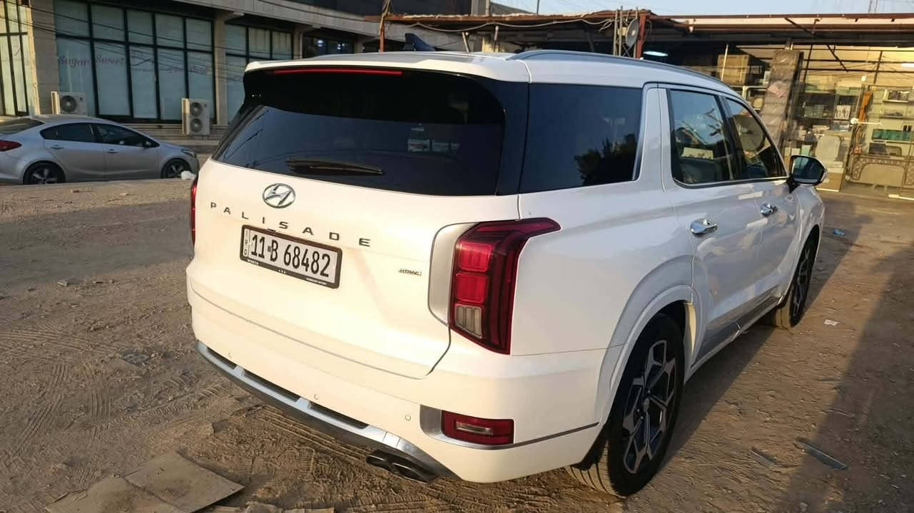 Hyundai palisade  2022 calligraphy
هونداي بلسايد كلگرافي رقم انكليزي  بغداد بأسمي سعر 330بيع مستعجل   ماكو هيج سعر كلكرافي
موديل: 2022
داخل ابيض ملكي 
المواصفات: كلگرافي  فول 1/1 
 شاشة عرض داتشو. المحرك   v6     
بصمة تشغيل + بصمة ابواب   
فتحة سقف عدد 2
سماعات هارمن كاردن عدد ١٦
 رادار امامي  + خلفي 
حساسات امامي + خلفي 
كامرات عدد 6  360 درجة 
كشنات امامي خزن ميموري 
كشنات كهربائي تدفئة وتبريد🥶
انارة داخليه (محيطيه) + انارع ابوب
بردات جانبية
تبريد مركزي امامي + خلفي منفصل التحكم
تحكم ستيرن + شفتات
مرايا هيتر + تعتيم 
صندوق كهربائي شفط + اربع وضعيات فتح صندوق
وضعيات قيادة  (٥)
ويل كب حجم  ٢٠ 
اوتو هولد + نقطة عمياء 
سايد بريك بصمة + مثبت سرعة
شحن وايرلس 
إشارات بالمرايا  + إشارات جانبيه
2اوتو بريك 
تحديد مسار
شاشة ديجتال كبيرة
تشغيل عن بعد .
دفع رباعي 
نظام مانع انزلاق 
 نظام نزول منحدرات كشنات Vip منفصل
مكاني بابل المسيب سياره مال بيت خير من لله تاخذها ماتصرف ربع عليها سبيرها منازل 
للاستفسار الاتصال
***********
