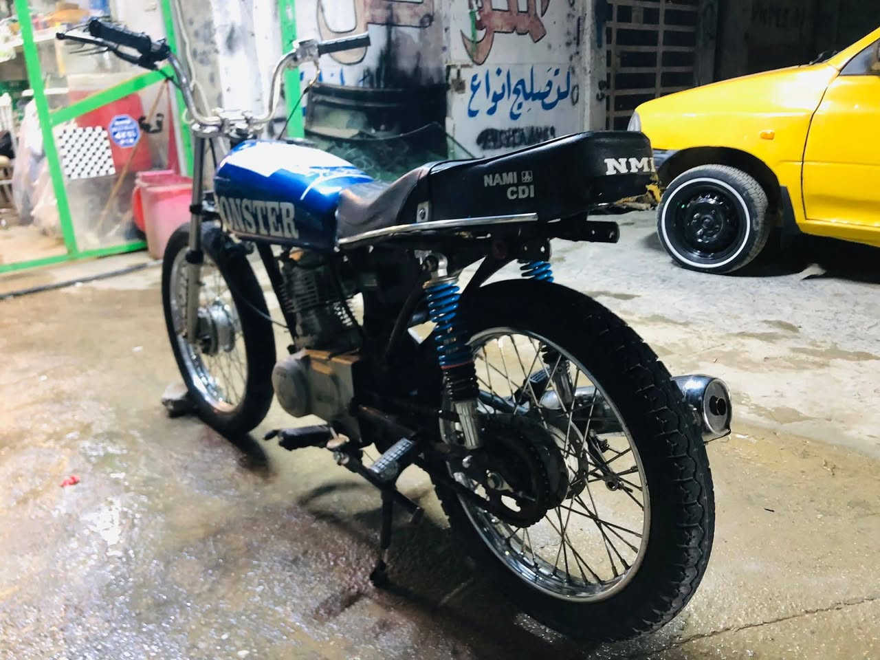 سلام عليكم دراجة للبيع دراجة نضيفه خير من الله مكينه تايرات جدد شاصي كلش نضيف مكان واسط صويرة سعر 275 / *********** تصال
