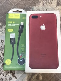 شباب وبنات ايفون سفن بلاس لون احمر ذاكرتة ١٢٨ بطاريتة ٩٩ مبدلة اصلية م...