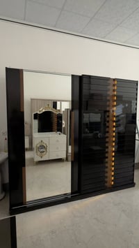 غرفه نوم ماركه صبغ حراري خشب حيل ثقيل تخت جلد كامل السعر 650 الف واصل ...