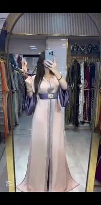 قفطان مغربي • موديل 2025 • كريب حرير 100%