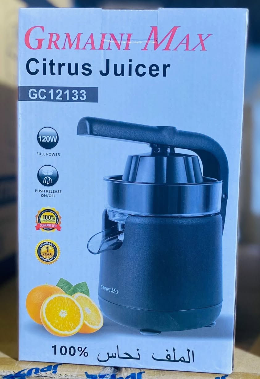 🍊 عصّارة الحمضيات الكهربائية Grmaini Max 🍊

استمتعوا بعصير برتقال أو ليمون طازج خلال دقائق مع عصّارة Grmaini Max العملية والأنيقة.

✅ تصميم عصري وأنيق
✅ تشغيل سهل بالضغط على الذراع
✅ قوة وأداء ممتاز لاستخراج أكبر كمية من العصير
✅ مناسبة للبرتقال والليمون وباقي الحمضيات
✅ ملف نحاس 100%
✅ كفالة سنة كاملة

متوفرة بموديلين:
🔹 GC12134 بقوة 350 واط
🔹 GC12133 بقوة 120 واط

عصير طازج كل يوم بأقل جهد وأكثر راحة 🍹✨

للاستفسار والحجز راسلونا على الخاص 📩  #عصارة_حمضيات #عصارة_كهربائية #أجهزة_منزلية #عروض #تسوق ⁩⁩


**إذا كنت صاحب هذا الإعلان وتريد حذفه لأي سبب، رجاءا أرسل رسالة إلى الدعم الفني**