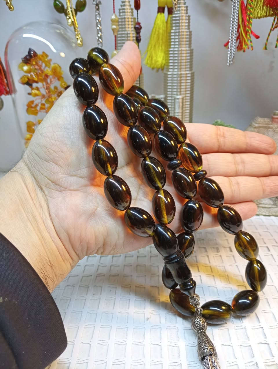 السلام عليكم
عروض رمضان 
مسباح سندلوس مساطب زيت زيتون كصه زيتونيه عرگ دخاني اسود جراخه اسطه جهاد الفلسطيني كركوشه انتيمون طرابزونيه خامه وفخامه محمول شيوخ خشنه 
الوزن 104 غم القياس 14 * 22 العدد 33 خرزه 
السعر 25 الف شامل أجور التوصيل والسعر قطعي لطفاً


**إذا كنت صاحب هذا الإعلان وتريد حذفه لأي سبب، رجاءا أرسل رسالة إلى الدعم الفني**