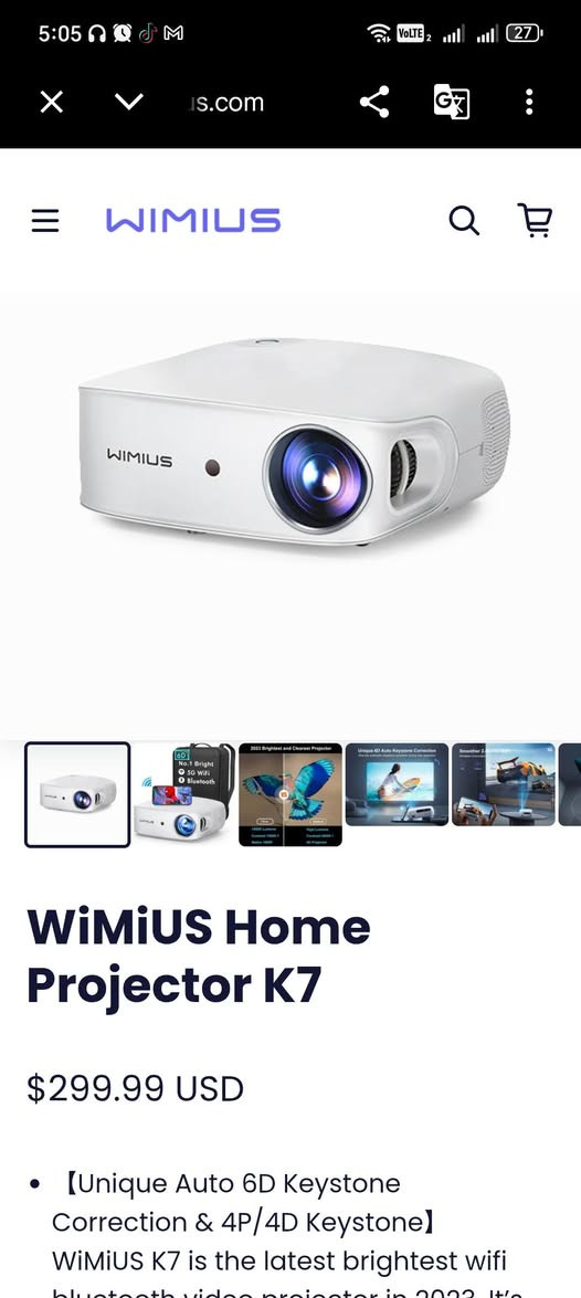 ​🎬 بروجكتر لقطة | WiMiUS K7 بدقة Full HD حقيقية
أفضل وأرخص بديل للشاشات الغالية، يعطيك عرضاً عملاقاً يصل إلى 150 بوصة بصورة واضحة جداً.
​📌 المميزات باختصار:
​الدقة: Native 1080p حقيقية (صورة حادة وصافية، تختلف تماماً عن الأجهزة الرخيصة).
​الربط الذكي: يحتوي على واي فاي وبلوتوث لربط الموبايل والسماعات بدون وايرات.
​المنافذ: يدعم الستلايت، البلايستيشن، الحاسبة، والفلاش ميموري (HDMI / USB).
​الملحقات: كرتونة كاملة مع الريموت والوايرات الأصلية.
​🎯 لمن هذا الجهاز؟
​⚽ المقاهي والمطاعم: تشغيل مباريات كرة القدم بجودة عالية لجذب الزبائن.
​🎮 عشاق السينما والألعاب: تجربة سينمائية حقيقية في غرفتك أو الديوانية.
​👨‍🏫 المدرسين والمعاهد: عرض المحاضرات والملازم للطلاب بشكل وافٍ ومريح للعين.
​💰 السعر والمكان:
​السعر:110,000 دينار عراقي.
​المكان: الكوت (تشغيل وفحص كامل للجهاز أمامك قبل الاستلام).
​📞 للحجز *********** أو الاستفسار: راسلني على الخاص.
