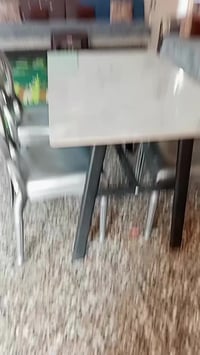 ميز طعام مرمر • 4 كراسي • طقم سفرة