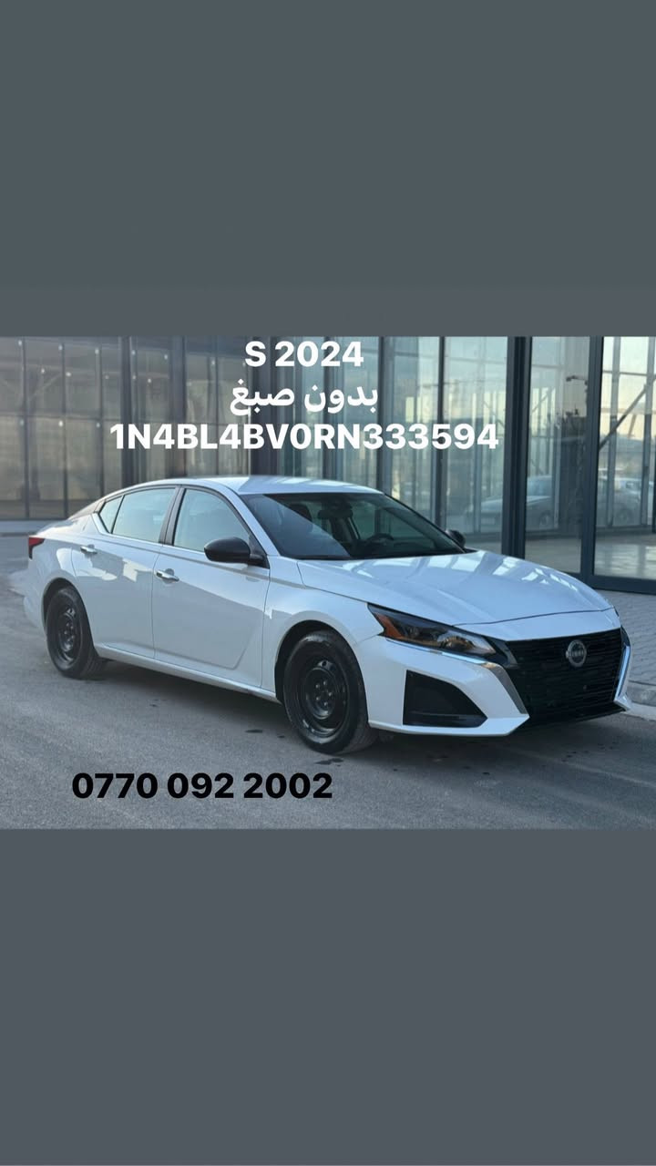 Altima S 2024 ابيض
Altima SL 2024  ابيض 
Altima SR plus 2024 ابيض
Altima SR 2025 زيتوني 
Altima SV plus 2024 اسود 
Altima SV plus 2024 اسود 
Altima SL 2024 اسود 

السيارات بدون رقم  /   ژمارە کاتی سێ مانگی ڵەگەڵە  
يترقم شمالي فقط 
العنوان سليمانيه  
***********
