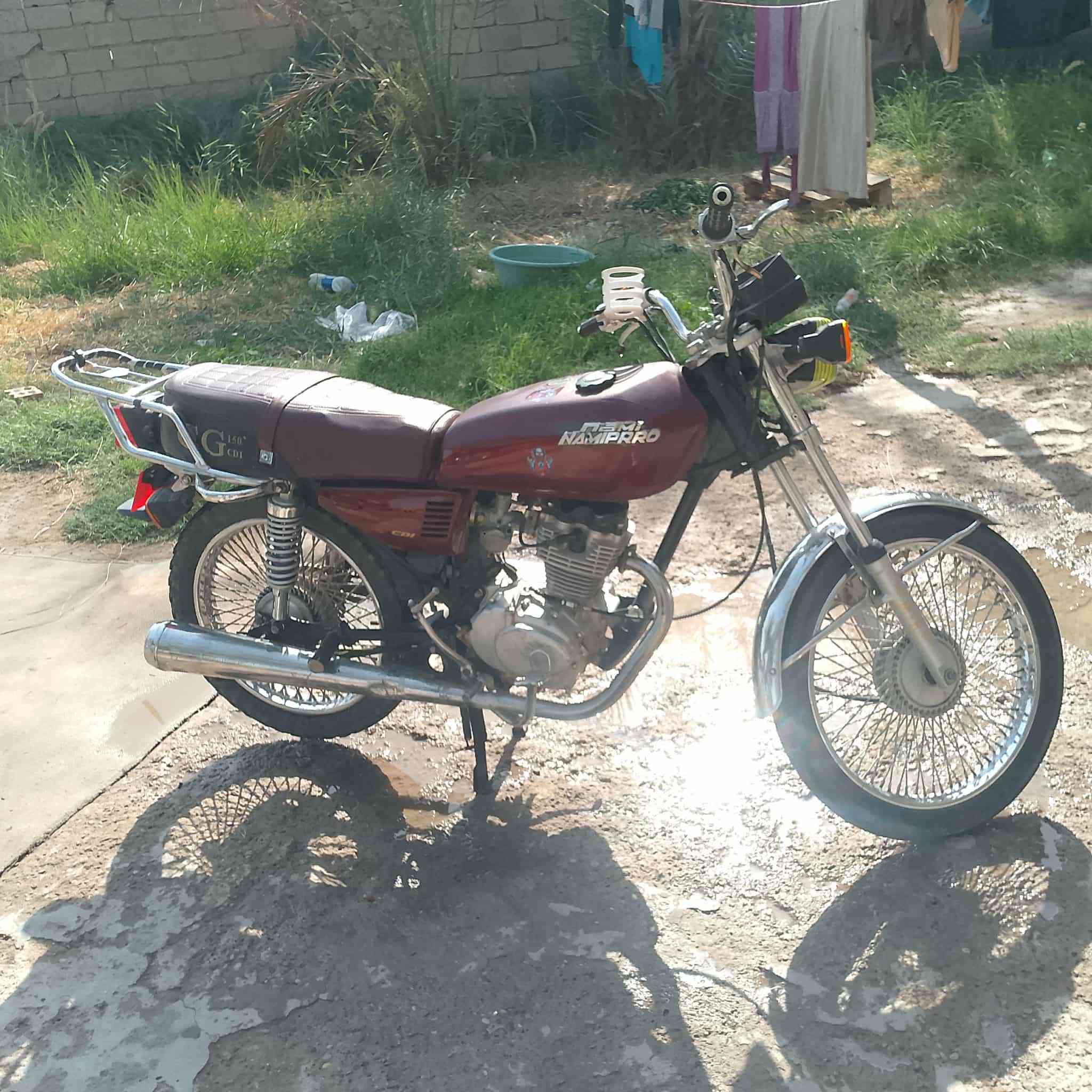 السلام عليكم دراجه نمي برو البيع مكني بعقوبه السعر 325و بيه مجاله هاذ راقم ***********
