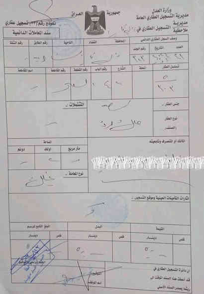قطعة بالشبكات على حديقة ومحرم 
يعني ساحة گدامك
السعر 45
***********

