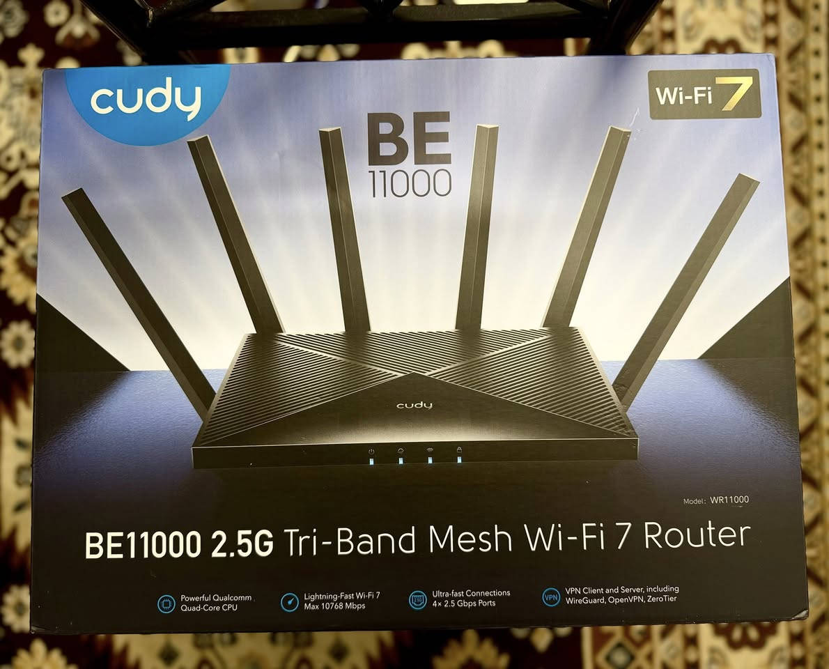السلام عليكم
راوتر Cudy BE11000 2.5G Wifi 7 للبيع بسعر مناسب جدا
يدعم تقنيه ال Wifi 7 وبمعالج عملاق 
يتحمل ٢٠٠ جهاز

استعمال قليل ٦ اشهر فقط ونظافه ٩٩٪؜
وكل غراضه كاملات مع الكارتون

السعر  115 الف - متوفر قطعتين فقط
العنوان النجف ومتوفر توصيل لجميع المحافظات 🌹


**إذا كنت صاحب هذا الإعلان وتريد حذفه لأي سبب، رجاءا أرسل رسالة إلى الدعم الفني**