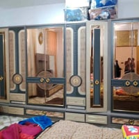 ✨ غرفة تركي  اصلي صبغ حراري  11 قطعة ✨ نظام ابواب بروفايل فاخر سرير مخ...