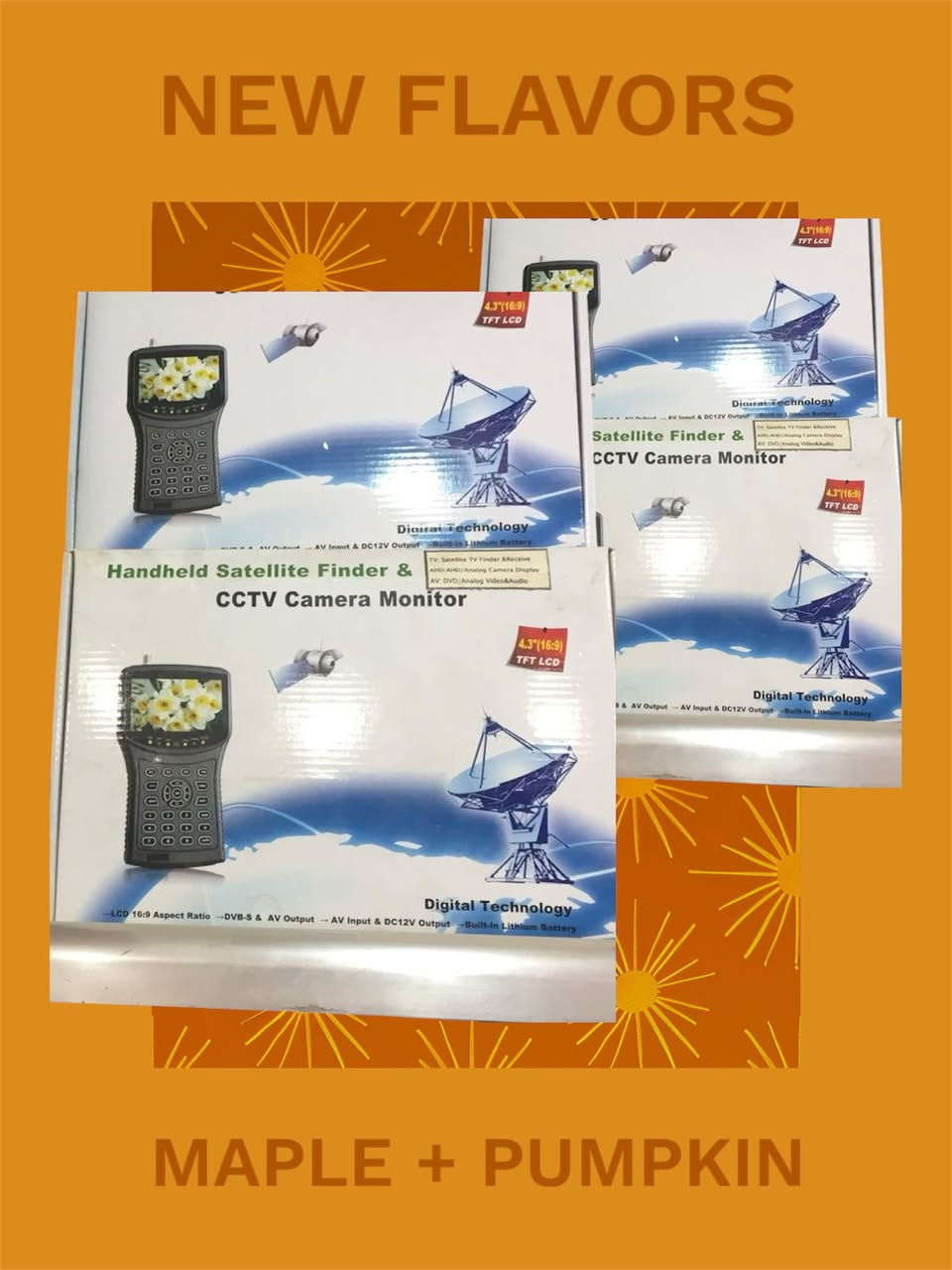 ستلايت فايندر الصحن والكامرات جديد بالكارتون الكميه قليله جدا
السعر 110 الف السعر نهائي 
اجور التوصيل 5 الاف

واتساب 

***********
