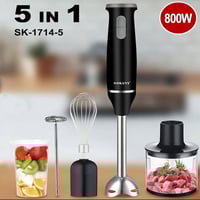 خلاط ٥ قطع • مفرمة لحم • هاند بلندر