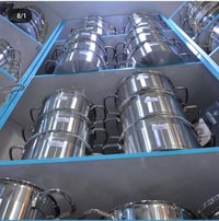 طقم قدور ستيل • غير لاصق • ١٨/١٠