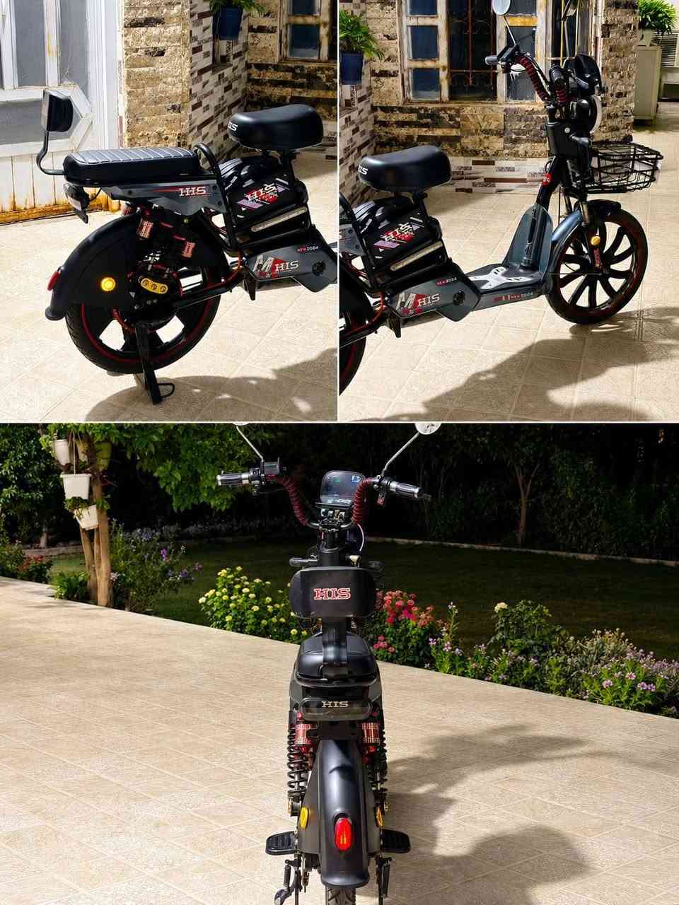 دراجه شحن HIS موديل 2024 
4بطاريات جديده مابيها اي نقص 
حالته ممتازه 
السعر 600 اقساط 
و400 نقدا  وبي مجال 
للشراء اتصل على هذا الرقم ***********
المكان صلاح الدين العلم
