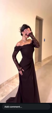 فستان • بني • قياس 40/42