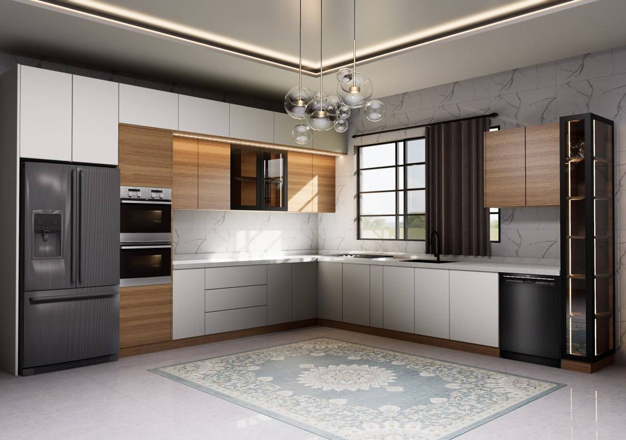 شركة الملاك ديكورات العامة 
خصم مده 10ايام 😍 
كاف موديلات مطابخ مودرن 
صار سعر متر (290) دولار بسس
يشمل ارضي +مرمر+ملحق / بدون اضافات كامل مطبخ 
وارتفاع ملحق 60.
ارتفاع ارضي 90.
عمق 60 
تواصل معنا عبر واتساب 
***********
