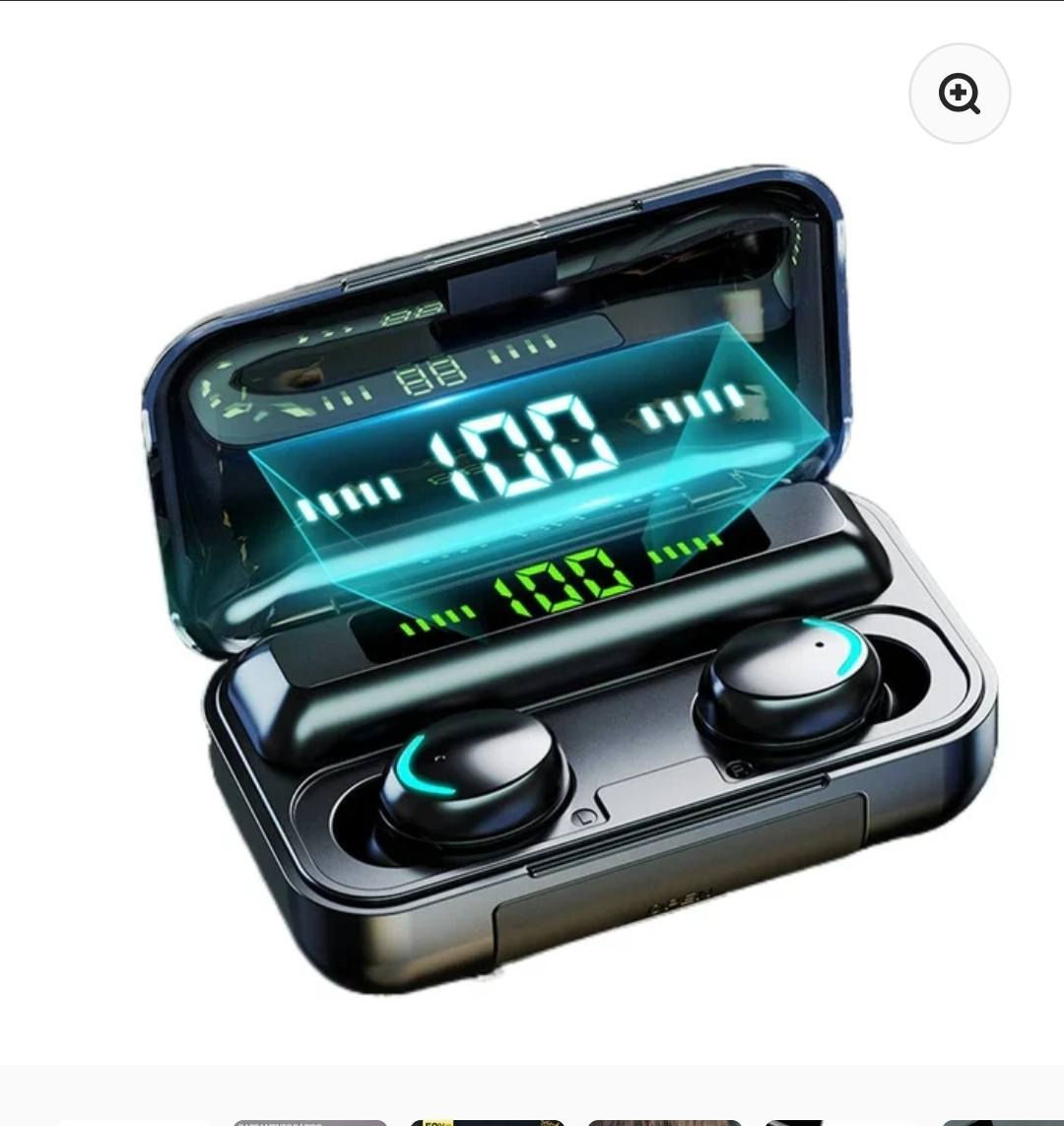 هذا المنتج عبارة عن سماعات أذن لاسلكية (TWS) تأتي مع علبة شحن تعمل أيضًا كباور بانك لشحن هاتفك.
السعر ٧ واتساب ***********
