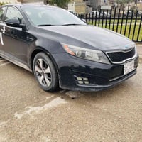 كيا أوبتيما موديل 13 رقم بغداد وارد امريكي حادثها جاملغ امامي بدون دوا...