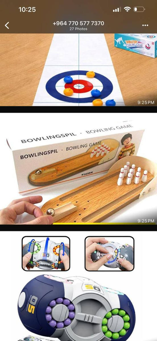 هات هات یاری زۆر زۆر تایبەت و ناوازە و شاز و جوان فکری هزری بۆ مندالان بۆ گەوران😁😁 جوملە بەردەستە لامان هەرزانترین نرخ گەیاندن لەسەر خۆمان ئەگەر بری زۆر داواکەن عەدەدی دیاری کراو بەردەستە بۆ جوملە تاماوە لەخزمەتداین پەیوەندی بکەن تا ماوە لەخزمەتداین خۆتان دێن یان بۆت بنێرین بەهەردوو رێگا هەمانە   جوملەمان هەرزانترین نرخی بازارە

0770 577 7370
