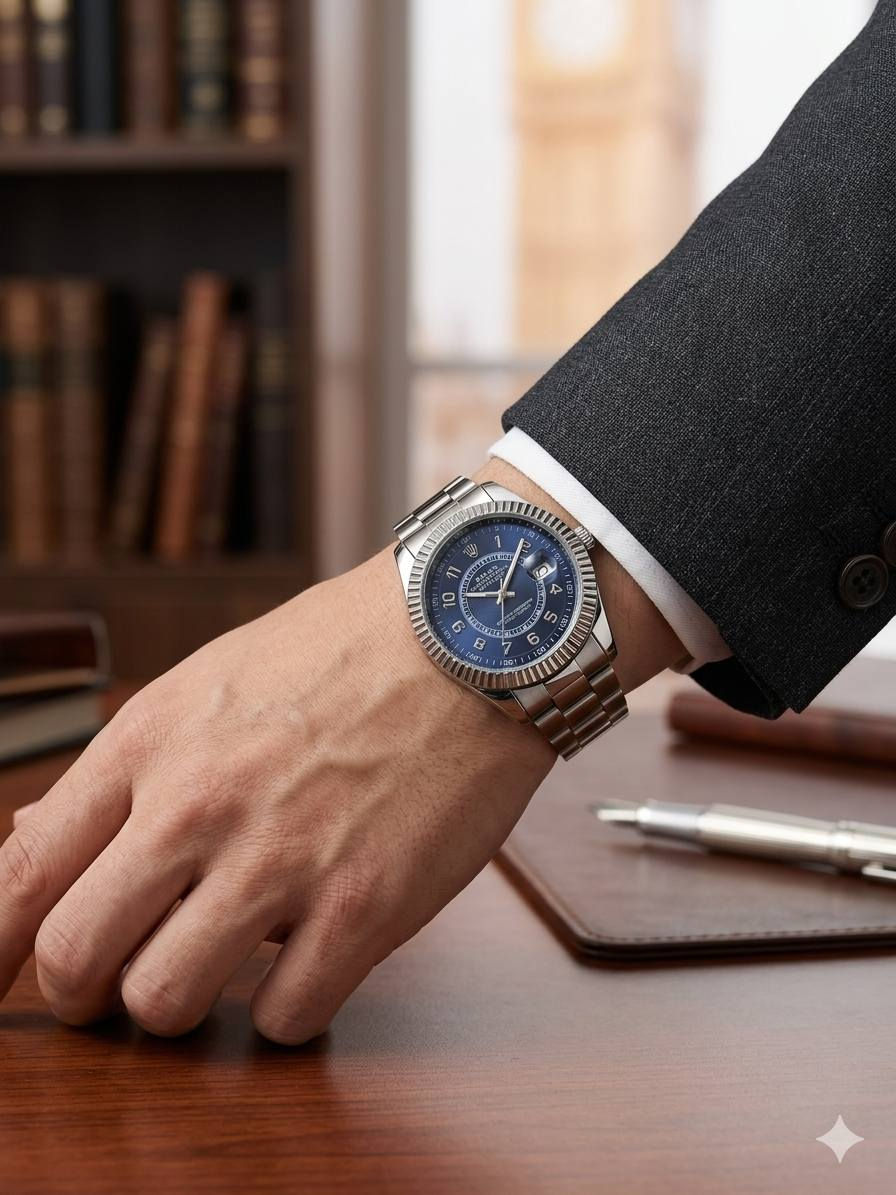 ساعة من ماركة رولكس (Rolex) __________________
مكينة كوارتز📌 
-الضهر مختم📝
-اللون فضي مع مينة زرقاء📌
-طلاء ثابت
-زجاج مقاوم الخدوش📌 
-أرقام عربية
-معدل ستانلستيل مقاومة للماء📌 
-قفل دكمة مختم 🔒 
-عداد تاريخ مع عدسة مكبره📆 
-عقارب مضيئة في الضلام 
مكاني البصره_قضاء المدينه 
السعر : الساعة مع علبة بـ10 الف


**إذا كنت صاحب هذا الإعلان وتريد حذفه لأي سبب، رجاءا أرسل رسالة إلى الدعم الفني**