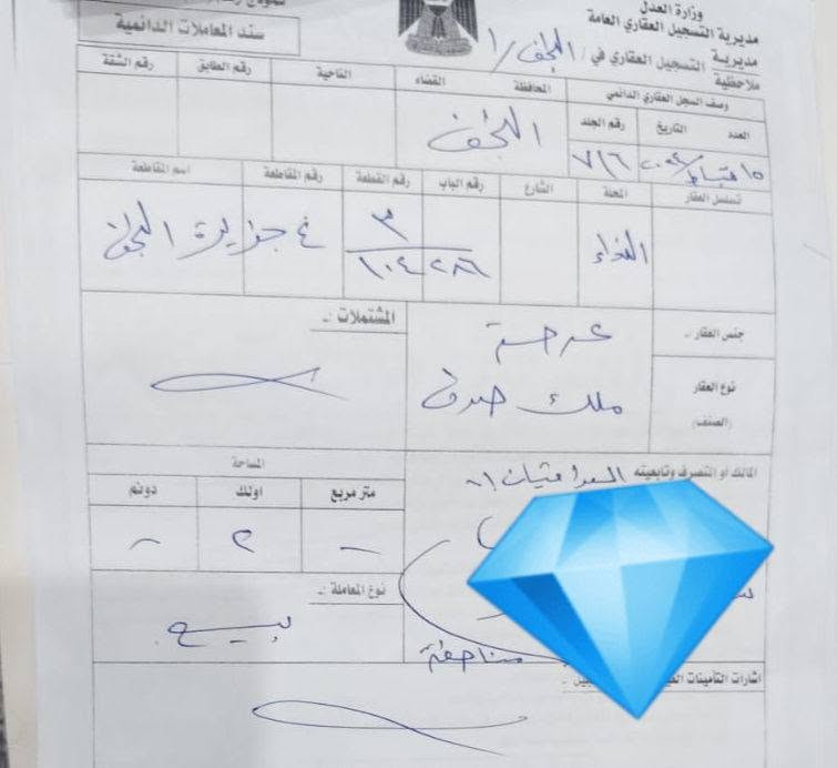 #للبيع عرصه 100 متر طابو صرف في حي الموظفين الR1 قرب الحولي و مفتوحه على شارع 30 و من راعيه مباشر أبو السند كامله من ماء و كهرباء رقم العقار 104286 #_السعر_22

متواجد وأتساب و ماسنجر واتصال مباشر  #وشعدكم_عروض_دزوهن_خاص
وأتساب و اتصال مباشر اثير  ***********
وأتساب و اتصال مباشر اسيا ***********
