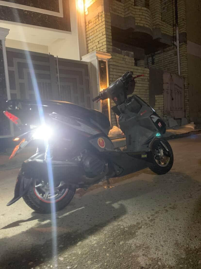 السلام عليكم GTR جي تي ار وكاله موديل 2014 دراجه تخبل شلعه ومعدل كلجات رياضي تقفل 118 كهربائيات شغاله دراجه خير من الله شرط كلها (دهن يورل وبانزين محسن) الله شاهد  مكاني بغداد الشعب للتواصل *********** 🖤🏴‍☠️.
