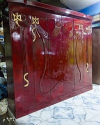 خشب مسكي • دولاب ٦ ضلفة • سرير ١٥٠/١٦٠