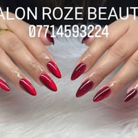 SALON ROZE BEAUTY اكريليك وجلش  كميرة قرب جامع ابو الزهراء مدخل شارع ا...