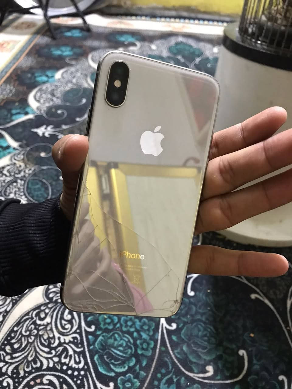 ايفون اكس العادي 
ذاكرة 256
موبايل جديد 
بس الظهر مفطور 
مكان البصرة 
الاستفسار مراسلة الرقم 
مراوس فقط 
***********
