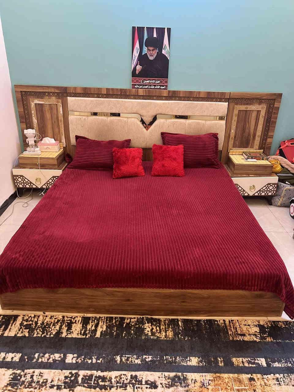 غرفه تركي استعمال قليل  ( للبيع )سعر الغرفه (350)الف المكان حي القدس كربلاء  الشراي يجي خاص ***********
