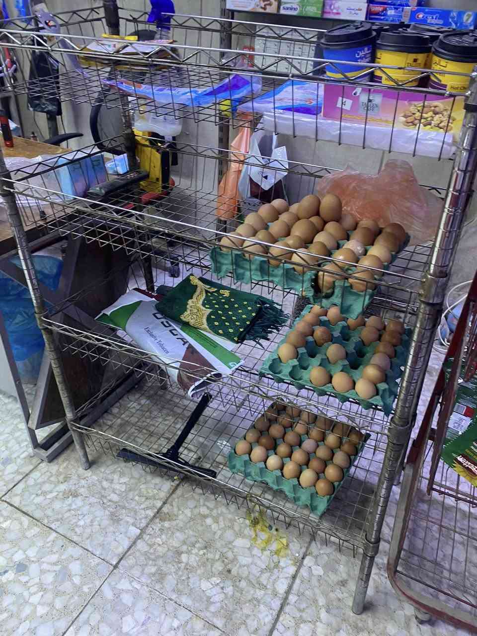 لسلام عليكم تصفية غراض اسواق للبيع شلع
عارضات عمودية ugur تركي الاصلي شرط عدد 5
———————————————————————
عارضات بطحية ugur تركي الاصلي عدد 3
———————————————————————
عارضة جكاير بيها ليد انارة 
———————————————————————
سفينه وسطية
———————————————————————
رفوف تركي شركة ميلانو درجة اولى ثقيل 14.4 متر العرض ارتفاعهن مترتين و30
———————————————————————
رفوف وسطية عدد 2 قياس الوسطية الوحدة عرض مترتين و90 وارتفاع مترة و70 
———————————————————————
ميز مع جرارات منفصل 
———————————————————————
سلة مال بيض او جباسة 
———————————————————————
سلة مال جباسة 
———————————————————————
رفوف زجاجي 15 رف زجاجي + 3 سكك حديد 
———————————————————————
عارضة مال جكاير صغيرة 
———————————————————————
عارضة مال اوزمو 

للاستفسار الاتصال على الرقم : ***********
مامتواجد على الفيس
