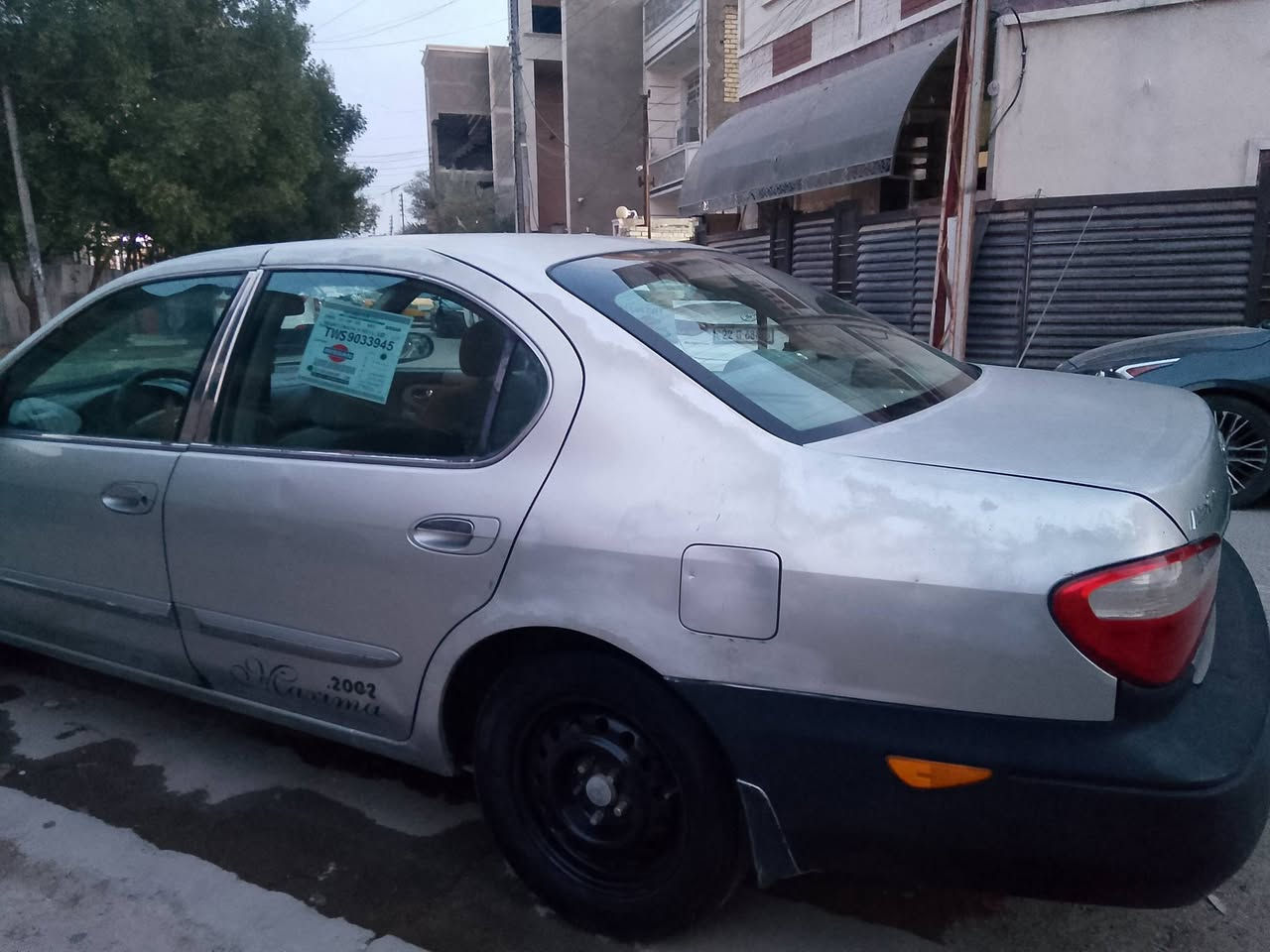 نيسان مكسيما 2002
كير مكينه جدد 
تدفئة تبريد 
سته سلندر 3000
ب اسمي تحويل مباشر 
سياره ما بيها صبغ جارده 
للبيع ب 60 وبيها مجال 
مكاني بغداد الدوره 
***********
