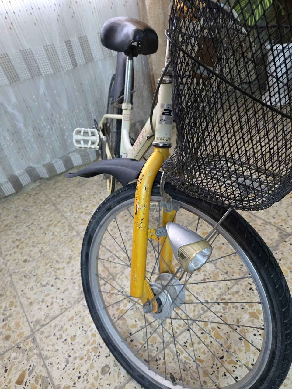 للبيع بايسكل ياباني أصلي (بالة) حجم 22 🚲
​ماركة Peche CBA ياباني متين جداً.
​ (6 سرعات).
​لايت أمامي يشتغل ذاتياً على الحركة (دينامو داخلي Sanyo).
​يحتوي على سلة أمامية وجاملغات بلاد.
​حجم 22 مناسب لعمر 7 - 12 سنة تقريباً، البايسكل جاهز ومابيه أي نقص.
📍 المكان: بغداد المشتل 
💰 السعر: [ ٨٠ ألف]
📞 للاستفسار: [***********] بغداد, العراق
