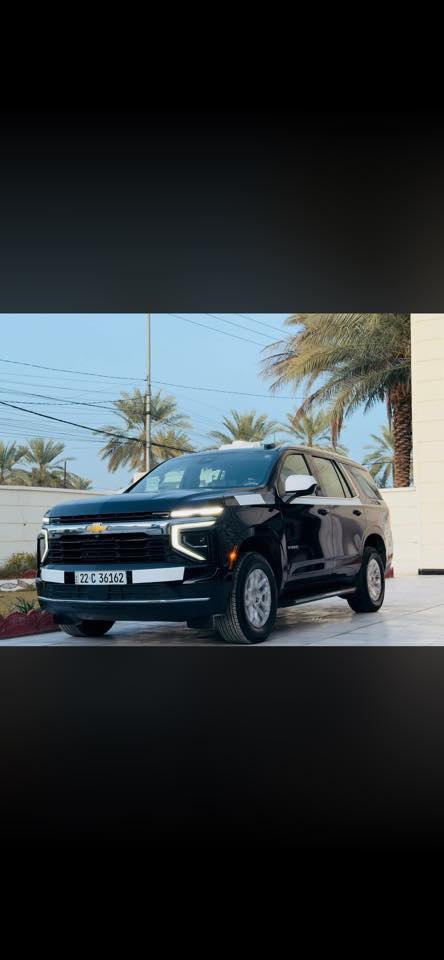 السلام عليكم 
بسعر جدا مناسب 300ورقه قفل الن مستعجل 

‏2025 Chevrolet Tahoe LS – 

شيفروليه تاهو LS 2025 – خليجي – المنصور 

  🛣️  المسافة المقطوعة      - 3 الف  زيرووووو

وكالة المنصور ضمان 3 سنوات

مغلفة حماية PPF بلكامل اصلي ب 25 ورقة ضمان 10 سنوات 

بحالت الوكاله سياره

________👇🏻المـواصـفـات👇🏻_____________

شيفروليه تاهو LS 2025 – جديدة كليًا
📍 الموقع: بابل 

🔖 الضمان: ضمان المنصور
🔹 مواصفات السيارة:
✔️ الموديل: شيفروليه تاهو LS 2025
✔️ المحرك: V8 سعة 5.3 لتر – قوة 355 حصان / عزم 519 نيوتن متر
✔️ ناقل الحركة: أوتوماتيكي بـ 10 سرعات
✔️ نظام الدفع: خلفي
✔️ العجلات: جنوط مقاس 20 إنش
🔹 التجهيزات والتقنيات:
✅ شاشة لمس تدعم Apple CarPlay و Android Auto
✅ نظام صوتي فاخر لتجربة استماع رائعة
✅ شحن لاسلكي للهواتف الذكية
✅ مقاعد مريحة مع تهوية وتدفئة
✅ نظام تعليق متكيف يمنحك قيادة سلسة
🔹 أنظمة السلامة:
🛑 نظام تنبيه من التصادم الأمامي مع فرملة تلقائية
🛣️ مثبت سرعة متكيف مع خاصية التوقف والانطلاق
📷 كاميرا رؤية خلفية مع حساسات ركن

السعر اتصل او رقم 1 يوصلك الرد تلقائي 

للإستفسار الاتصال ع ‭0771 971 4555‬) ***********
مستعجل جدا اني مقاول ومستعجل عبيت
