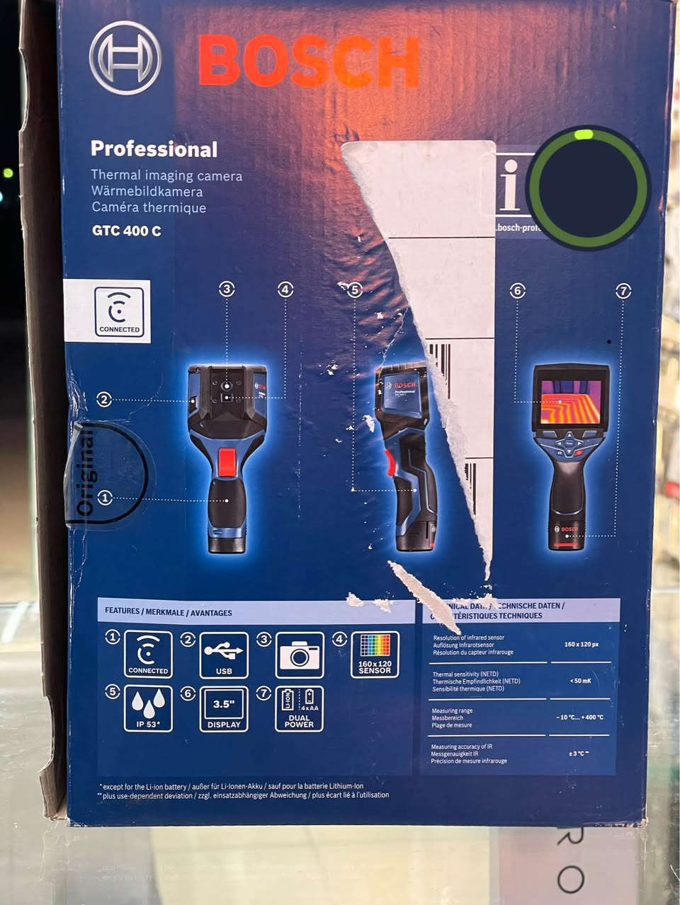 BOSCH GTC 400 C
ئامێری دیاری کەری گەرمی کۆمپانیای بوش 
شتێکی زۆر ناوازەیە بە تەواوی کار ئاسانی دەکا بۆ کار و باری وەستاکان 
کارەکان بە نمونە 
کارەبایات 
سیستەمی گەرمی ناو ماڵ 
کاری بۆری و گەرمیەکان 
لە زۆر کاری تر ئەتوانی سودی لێ بەبینی 
ئامێرەکە بە کار نەهاتوە واتا نوێیە دەستی دوو نیە 

لە ئێستا دا نرخی ئەم ئەمێرە 
1.600 $ دۆلارە واتا 16 وەرەقە 

ژمارە تەلەفۆن 
***********
*********** أربيل, العراق
