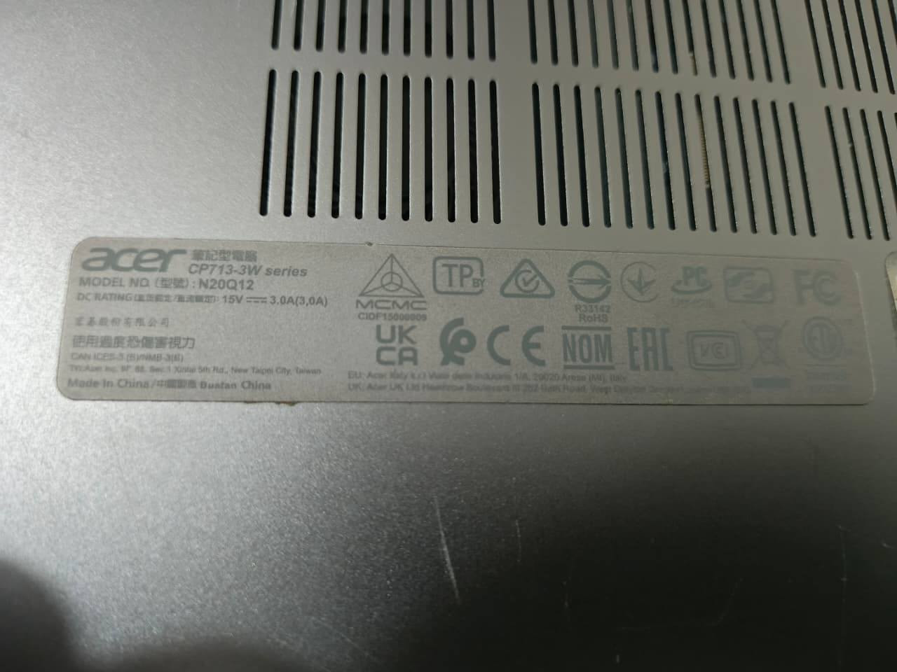 لابتوب acer spin713  كور 7 جيل 11 لابتوب 2×1 شاشة لمس دقة 2.5K  نظيف جدا نسبة 95 بلمية للبرامج الهندسية والتصميم والمونتاج سلم جدا ويشغل برمير وفوتو شوب 2025 البطارية 5 ساعة فما فوق للبيع للتواصل على واتساب ***********
السعر (600 الف) قابل للتفاوض مع العلم سعره بالمواقع الجديد 11 ورقة

✳️Intel® Core™ i7-1185G7 processor Quad-core 3 GHz 

✳️Intel® Iris® Xe Graphics shared memory 8GB

✳️34.3 cm (13.5") (2256 x 1504) 3:2 
✳️2.5k Touchscreen

✳️16 GB, LPDDR4X   4267GHz                                     

✳️256 GB SSD  m.2 nvme
                                                     ✳️Keyboard Backlight                                                    USB Type-C port  with 
DC-in/
                                    
✳️Thunderbolt™ 4 port  Supports                                 
✳️HDMI port 
                                                                 ✳️Headset/speaker jack 3.5

✳️MicroSD card slotUSB port 3.2
✳️cooling fan 2fan
