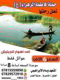 حملة فاطمة الزهراء • الناصرية • مدينة الصدر