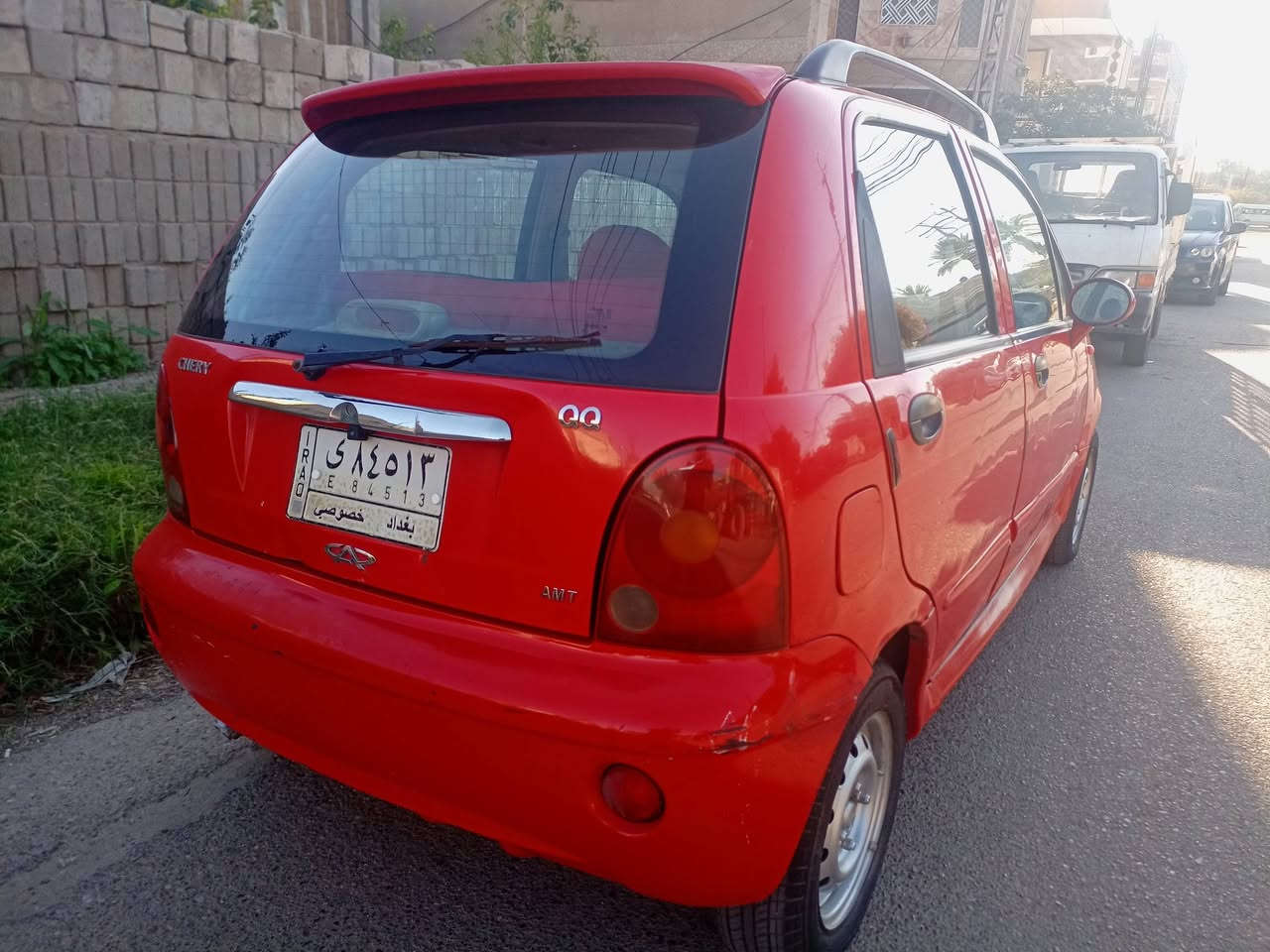 سلام عليكم
كيو كيو 2013 سياره نضيفه جدا محرك نضيف كير اوتماتيك بحاله ممتازه بلاديه السعر29  العنوان بغداد حي القاهره ***********
