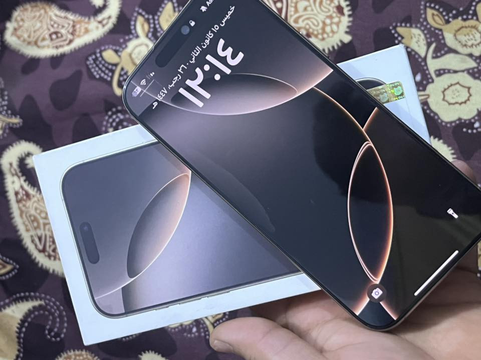 ايفون 16برو ماكس الجهاز كلش نظيف وبعده داخل الضمان كامل ملحقاته ذاكره256والبطاريه وعدد الدورات مثل ما موضح ب الصوره والجهاز ماستررر مكفول من كلشي وين ميعجبك افحص السعرر 1400 بيه مجال بسيط جدا 
الاتصال عله هاذه الرقم(***********)
