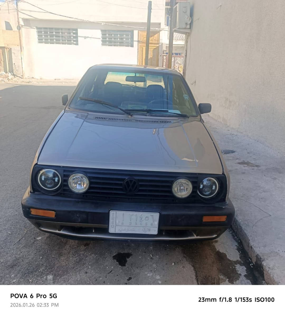 سيارة كولف موديل 1995 رقم نجف باسمي كير محرك بحاله جيده مكفول تخم تاير حداديه جديد صبغ عام بدون حادث السعر 35وبيه مجال وهذا رقمي ***********
