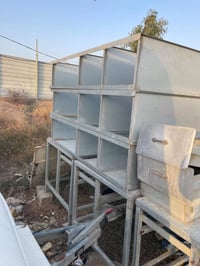 ميز حديد مغلون • يتحمل ٣طن • العمارة المزبانية