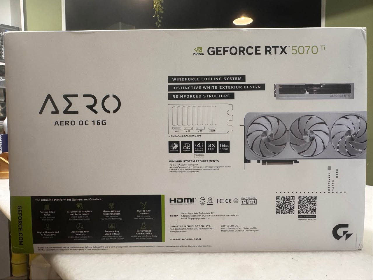 RTX 5070 TI OC 16G  Aero Gigabyte 
جديد بالكارتون بعده مو مشتغل جديد تفتحه بيدك ضمان ٣ سنوات 
توصيل متوفر جميع المحافظات بسعر ارخص من السوق ب١٥٠ الف 
السعر قفل مليون و٥٥٠ الف عراقي 
١.٥٥٠.٠٠٠ دع البصرة, العراق


**إذا كنت صاحب هذا الإعلان وتريد حذفه لأي سبب، رجاءا أرسل رسالة إلى الدعم الفني**